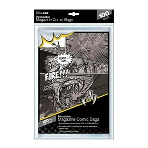 100 Ultra PRO Magazine Bags Resealable and Factory Sealed New - FREE SHIPPING - Picture 1 of 1