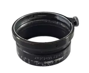 LEICA FISON vintage orig negro cromo parasol lente capucha A36 36 mm 1489 - Imagen 1 de 4