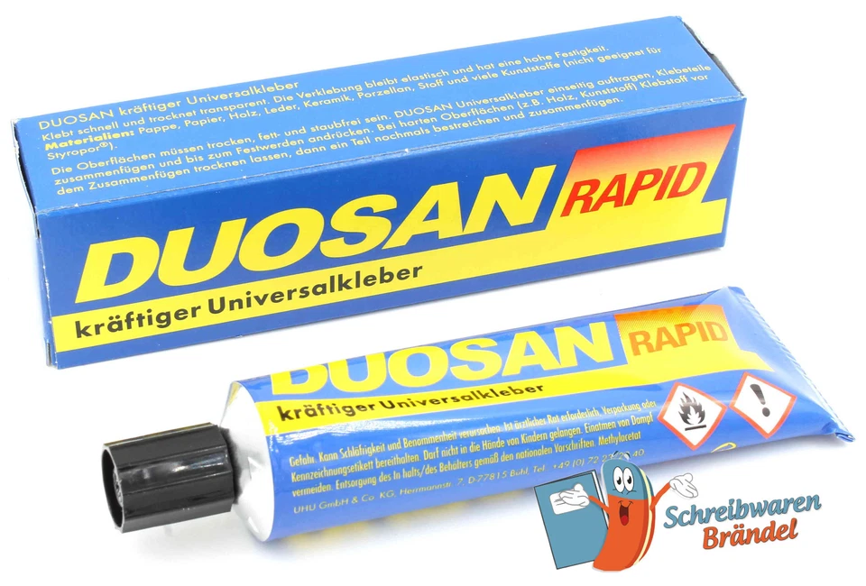 DUOSAN RAPID KRÄFTIGER UNIVERSALKLEBER - 42g TUBE - LEIM - KLEBSTOFF KLEBER UHU