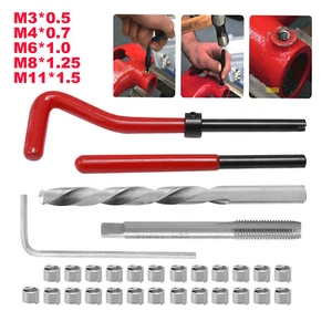 30Pcs M3/M4/M6 Metric Thread Repair Insert Kit Helicoil Car Pro Coil Tool T1S8 - Picture 1 of 11