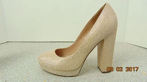 Mix No 6 Adoviel Women US 8 Gold Platform Heel New with box - Picture 1 of 9