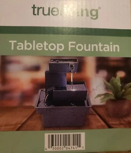 Trueliving Tabletop Waterfall Fountain battery powered with light 5.5x5.5 - Picture 1 of 1