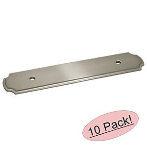 *10 Pack* Cosmas Cabinet Hardware Satin Nickel Pull Backplates #B-112-96SN