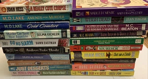Lot Of 20 Mystery Paperbacks Hess Lake Eastman Meier More - Picture 1 of 11