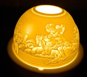 Bernardaud Limoges Valentine Lithophanie Windlicht Feenlampe #9 - Bild 1 von 12