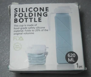 Collapsible Water Bottle Silicone Foldable Travel Water Bottle - Picture 1 of 5
