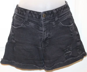 Pantaloncini corti Vanilla Star in vera vita alta sfacciati con orlo con polsini invecchiati taglia 28/7 - Foto 1 di 7