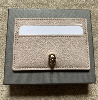 Alexander McQueen Skull Card Holder Blush Nude Brand New In Box Authentic - Image 1 of 4