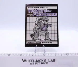 Trypticon Action Figure Instruction Booklet Manual 1986 G1 Transformers Vintage - Picture 1 of 1