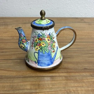 Kelvin Chen 1999 Caffettiera Teiera Smaltata Trinket Box - n. 1210 - Foto 1 di 6