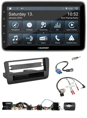 Blaupunkt USB DAB SD Lenkrad Bluetooth Autoradio für Audi A1 (2010-2019) - Bild 1 von 4