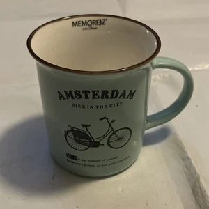 Memoriez - Amsterdam (Bike In The City) Tasse Kaffeetasse Souvenir sehr guter Zustand - Bild 1 von 6