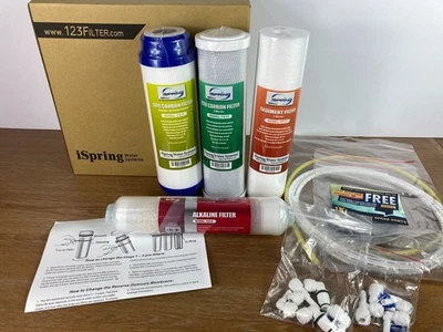 iSpring 6 Stage Reverse Osmosis System Filters Replacement Maintenance Parts F9K - Image 1 of 4