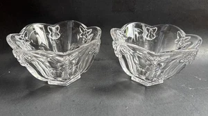 Lenox Butterfly Meadow Crystal Glass Bowls 5 5/8” Lot Of 2 - Picture 1 of 21