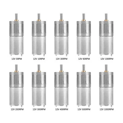 DC Getriebemotor 25mm DC 12V 25GA-370 Low Speed Metall Für Elektronische Sperre - Bild 1 von 4