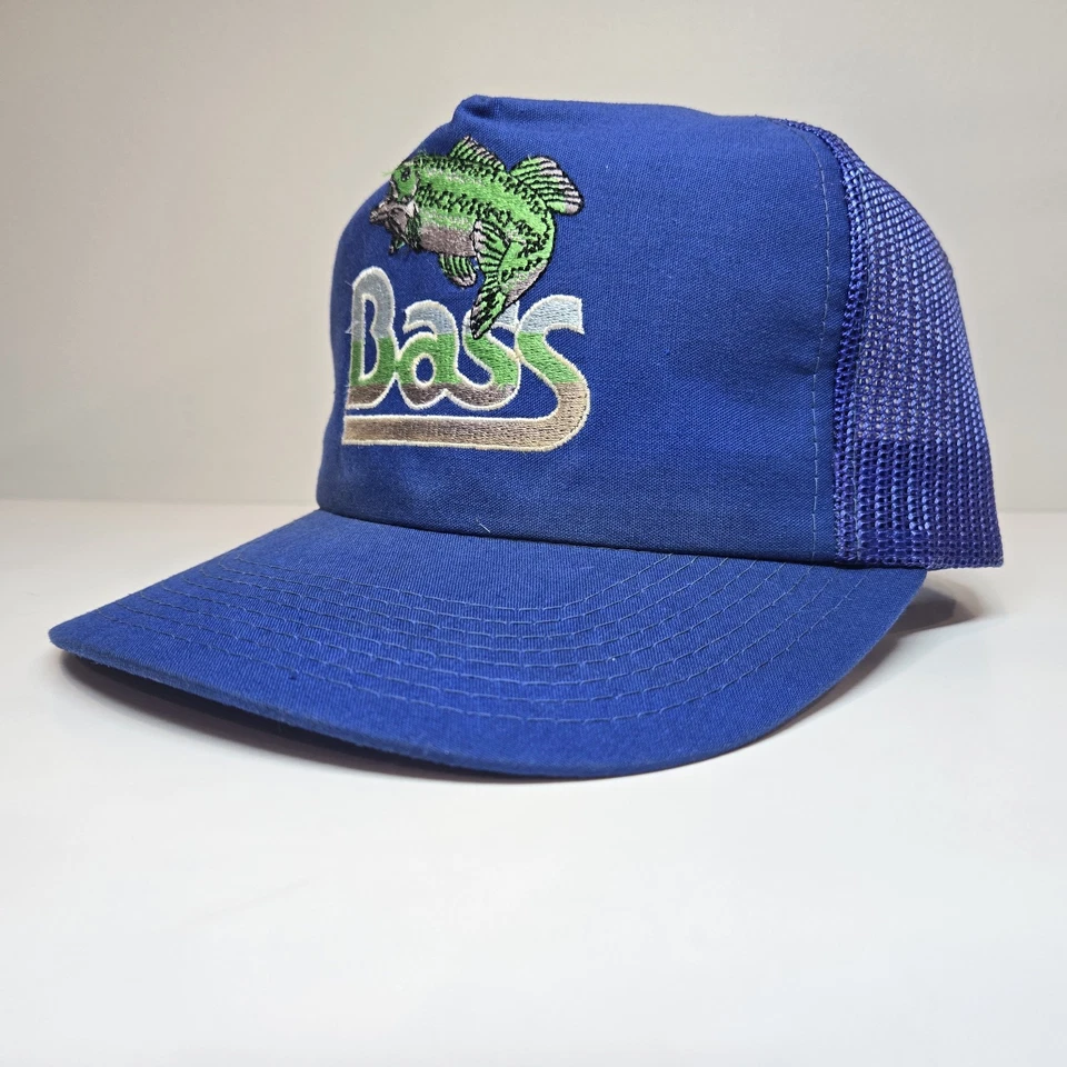 Gorra de bajo vintage con espalda a presión para hombre azul camionero malla Ya-Hopi MMB bordada Foto 1 de 4