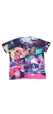 Vlone × Juice Wrld Cosmic Race Black Tee Size Large Used - Image 1 of 4