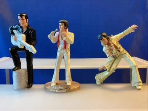 3 Elvis Presley Christmas Ornaments 4.5” Pre-owned - Lot #F441 - Picture 1 of 1