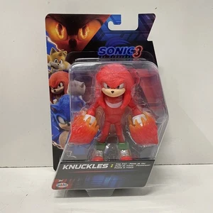 2025 Jakks Pacific Sonic 3 Movie Knuckles mit Fire Fist 5" Actionfigur NEU - Bild 1 von 2