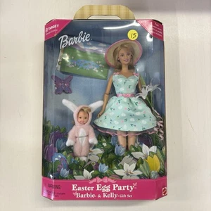 Easter Egg Party Barbie and Kelly Doll Gift Set Target 1999 Mattel 25790 NIB - Picture 1 of 2