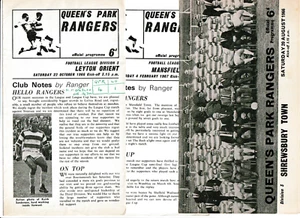 Queens Park Rangers 1966/67 Div 3 Selection of Home League Programmes from menu - Picture 1 of 4