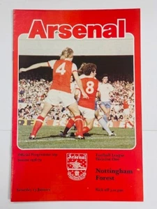 Arsenal V Nottingham Forest 1978/79 13-01-1979 división 1 - Imagen 1 de 1