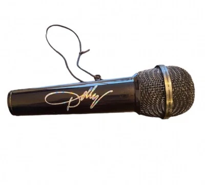 TAYLOR Dolly Parton custom microphone Christmas ornament - LIMITED RELEASE