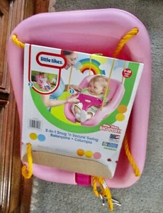 2 in 1 Snug 'n Secure Swing w High Back and T-Bar, Pink   (U3) - Picture 1 of 3