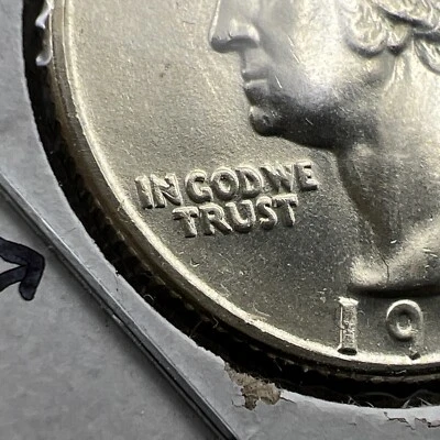 1951 D 25c Washington Silver Quarter Coin Choice BU UNC FS-101 DDO Double Die - Image 1 of 4