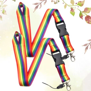 2 Pcs Rainbow Mobile Phone Nanni Corda Fai Te Portachiavi Accessori - Zdjęcie 1 z 12