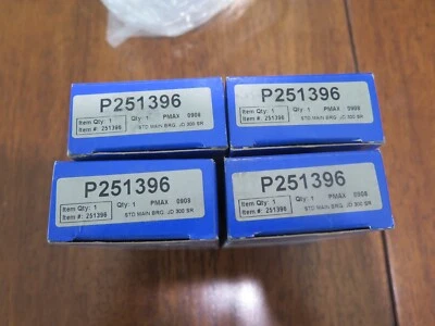 PowerMax Main Bearing P251396 STD fits John Deere 300SR Lot of 4 (4D1-4) - Image 1 of 2