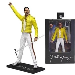 7" NECA QUEEN Freddie Mercury Yellow Jacket Boxing Action Figures Boxed Toy Gift - Picture 1 of 6
