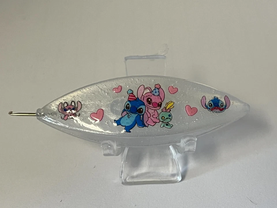 Tatting Shuttle – Hand Decoupaged - Handy Hands Moonlit  - Image 1 of 1