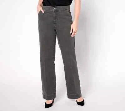 Pantalón Jean Denim & Co. Signature Regular Perfect Flex, Gris Oscuro 12 A655144 Foto 1 de 4