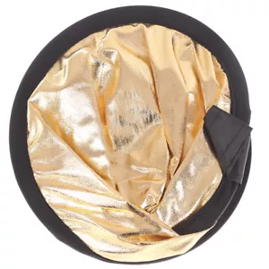 24"/60cm Collapsible Light Reflector for Photography 2in1 Gold and Silver.h7 - Picture 1 of 11