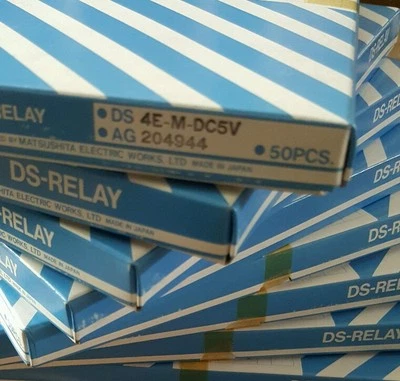 NIB 5x DS4E-M-DC5V PCB Realys 4PDT 2A w/ 5vdc coil - Image 1 of 2