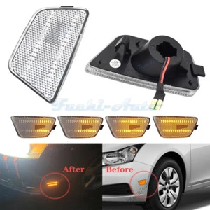 Luz LED dinámica lateral para Chevrolet Chevy Cruze 2011 2012 2013 2014-2016 - Imagen 1 de 10