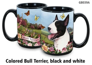 Garden Party Mug - Black and White Bull Terrier - Picture 1 of 1