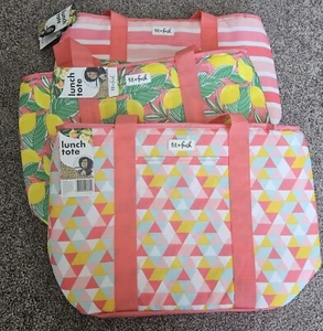 Neu Fit Frisch Isoliert Thermo Picknick Lunch Tragetasche Menge 3. 13x20x7 - Bild 1 von 7