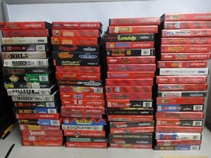 LARGE SELECTION Original Sega Genesis VIDEO GAMES U CHOOSE FROM DROP DOWN - Picture 1 of 765