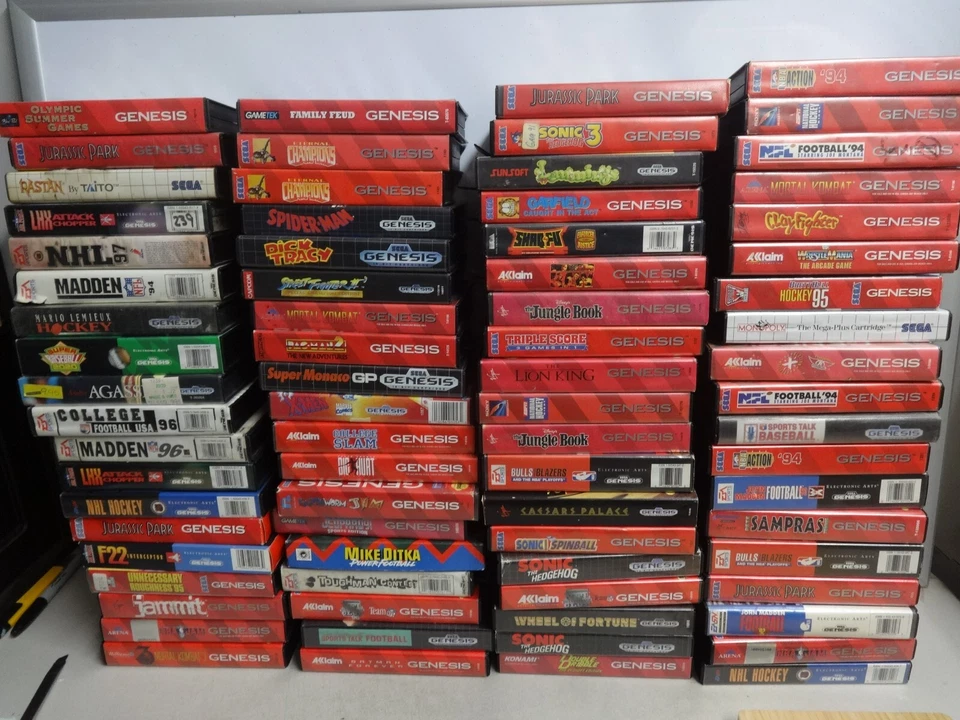 LARGE SELECTION Original Sega Genesis VIDEO GAMES U CHOOSE FROM DROP DOWN - Image 1 of 1