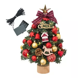 Small Christmas Tree With Lights 17.71 Inches Christmas Decorations - Picture 1 of 9