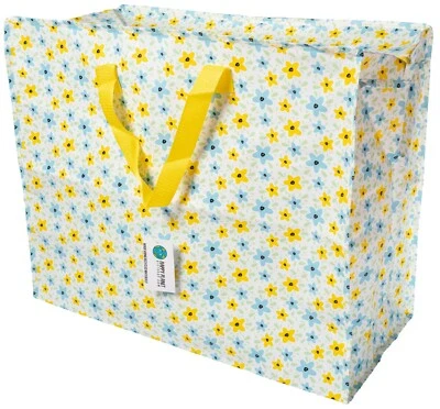 Large Jumbo Storage Bag with Zip 58 x 47 x 30cm 80l (Summer Flowers Design) - Image 1 of 4