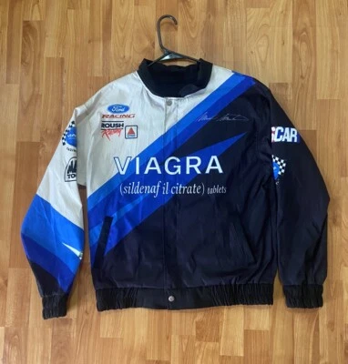 Vintage Mark Martin Light Jacket Windbreaker Viagra Racing NASCAR Size UNKNOWN - Image 1 of 4