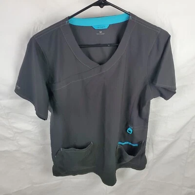 Camisa Médica Carhartt Force Para Mujer Mediana Negra Bolsillos de Trabajo Médico C12210 Foto 1 de 4