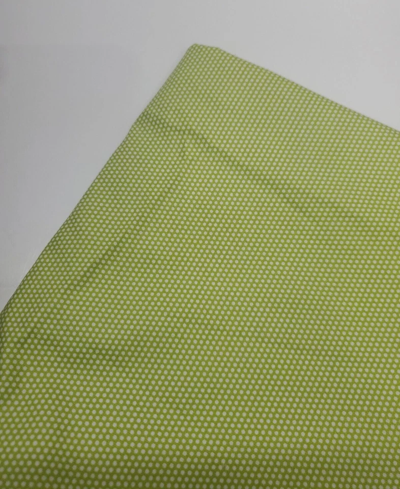 Bonnie & Camille Fabric Happy Go Lucky Pindot Green Polka Dot Sew FAT QUARTER - Image 1 of 1
