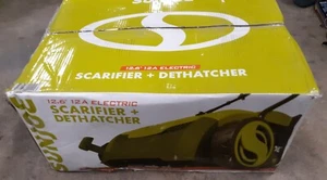 Sun Joe 12.6" 12A Electric Scarifier + Dethatcher AJ081E NEW *OPEN BOX* - Picture 1 of 4