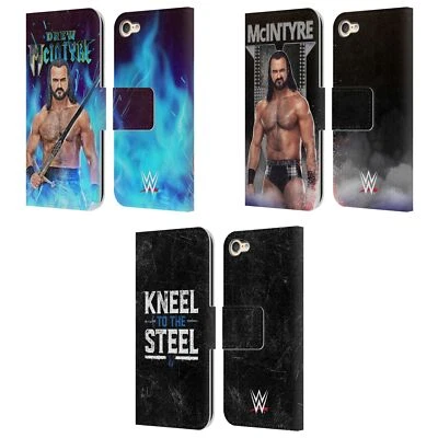 OFFICIAL WWE DREW MCINTYRE LEATHER BOOK CASE FOR APPLE iPOD TOUCH MP3 - Image 1 of 4