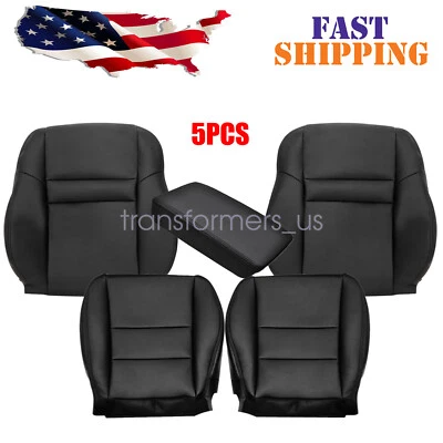5x Cubierta de asiento inferior y superior para conductor y pasajero para Honda Accord 2003-2007 negra Foto 1 de 4