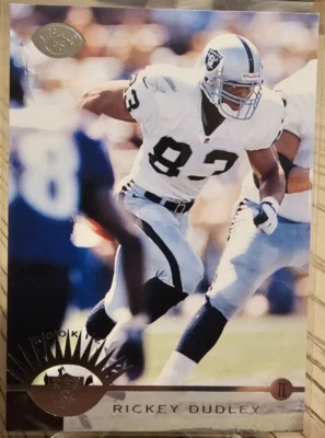 1996 Leaf Rickey Dudley RC #183 Oakland Raiders - Image 1 of 2